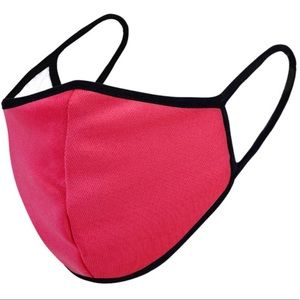 New! Filter Pocket! Coral Cotton Lined Face Mask